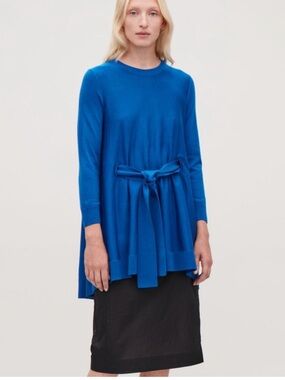 Cos Belted 100% Wool Sweater